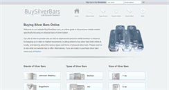 Desktop Screenshot of buysilverbars.com
